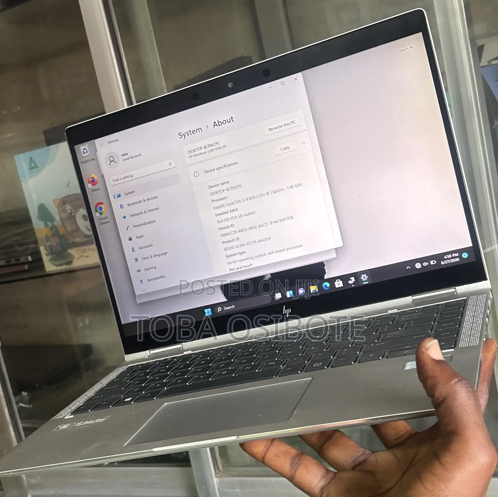 Laptop HP EliteBook 1040 G6 16GB Intel Core i5 SSD 256GB