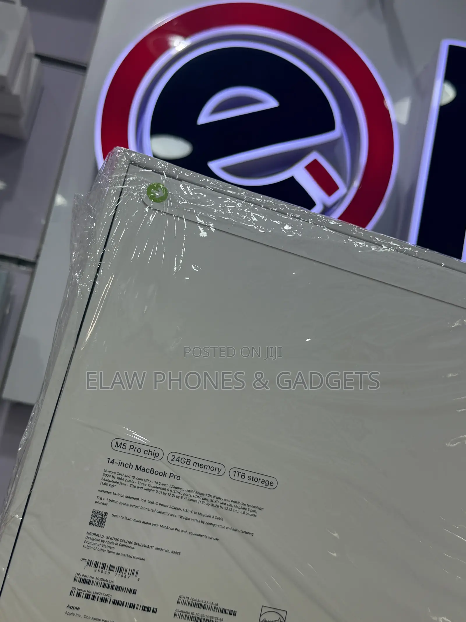 New Laptop Apple MacBook Pro 2026 M5 Pro 24GB Apple M5 Pro SSD 1T