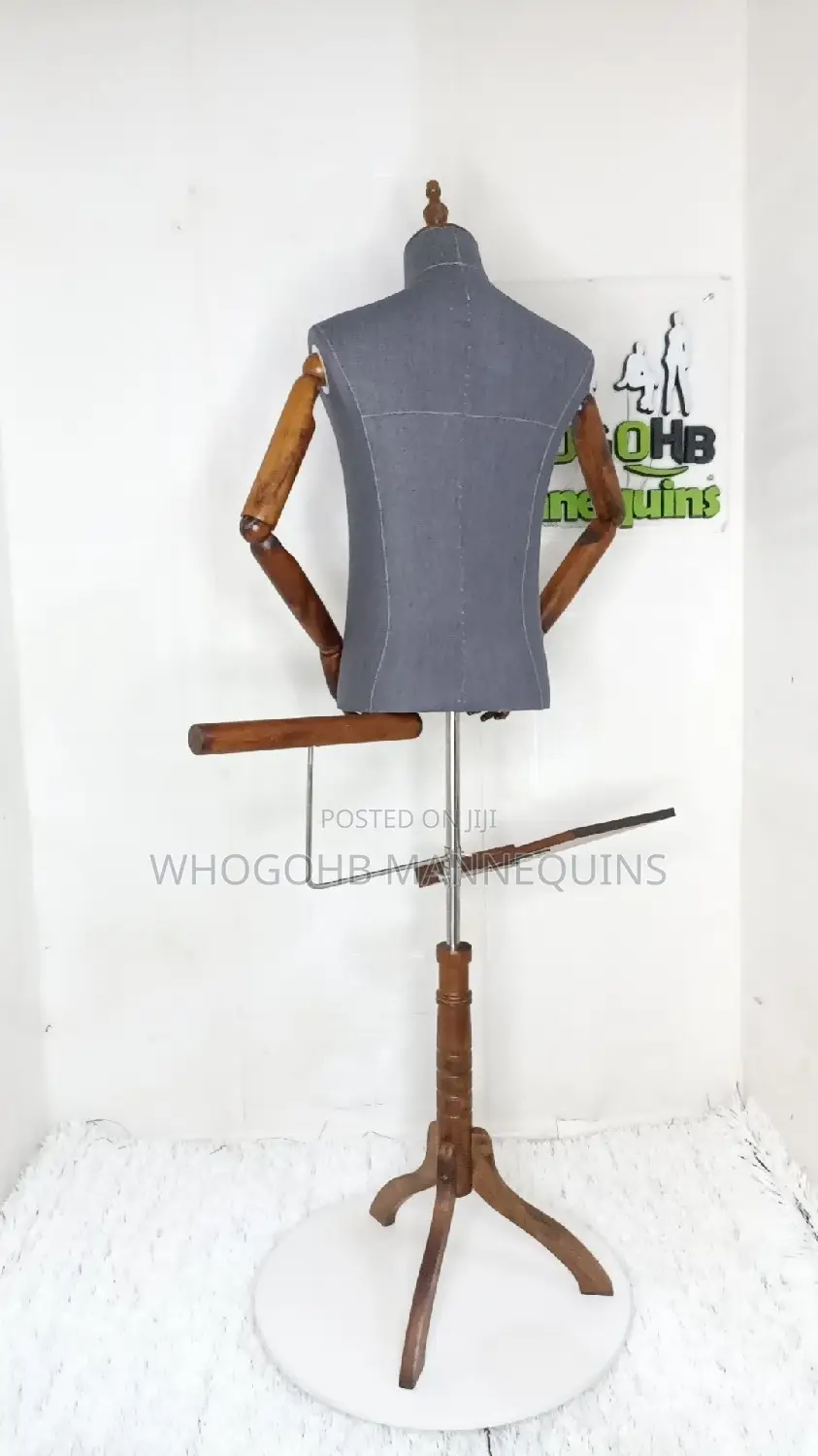 Harry Half Body Wooden Male Mannequin With Trouser Shoe Accessories