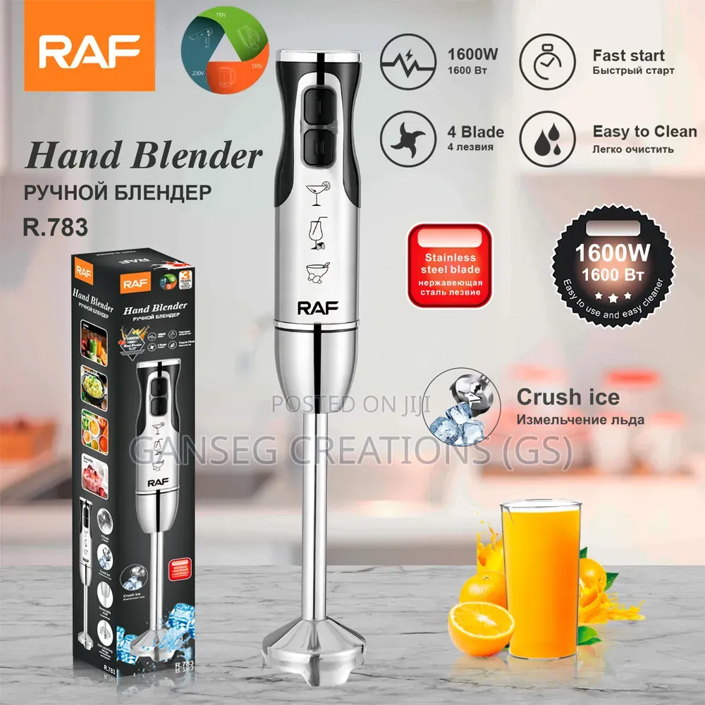 Heavy Duty Raf Stainless Steel Electric Hand Blender (1600w Power)