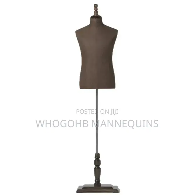 Wooden Half Body Male Dressform Mannequin