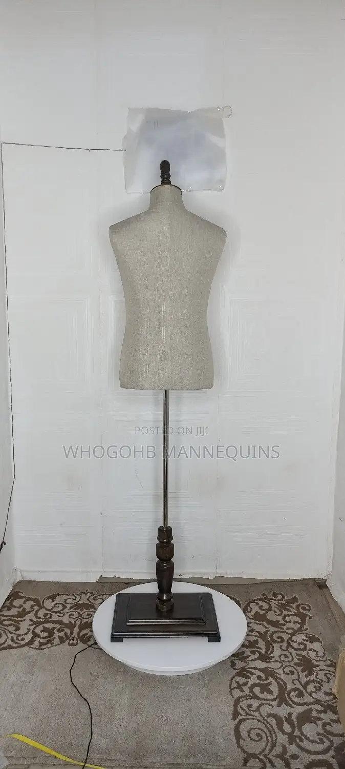 Wooden Half Body Male Dressform Mannequin