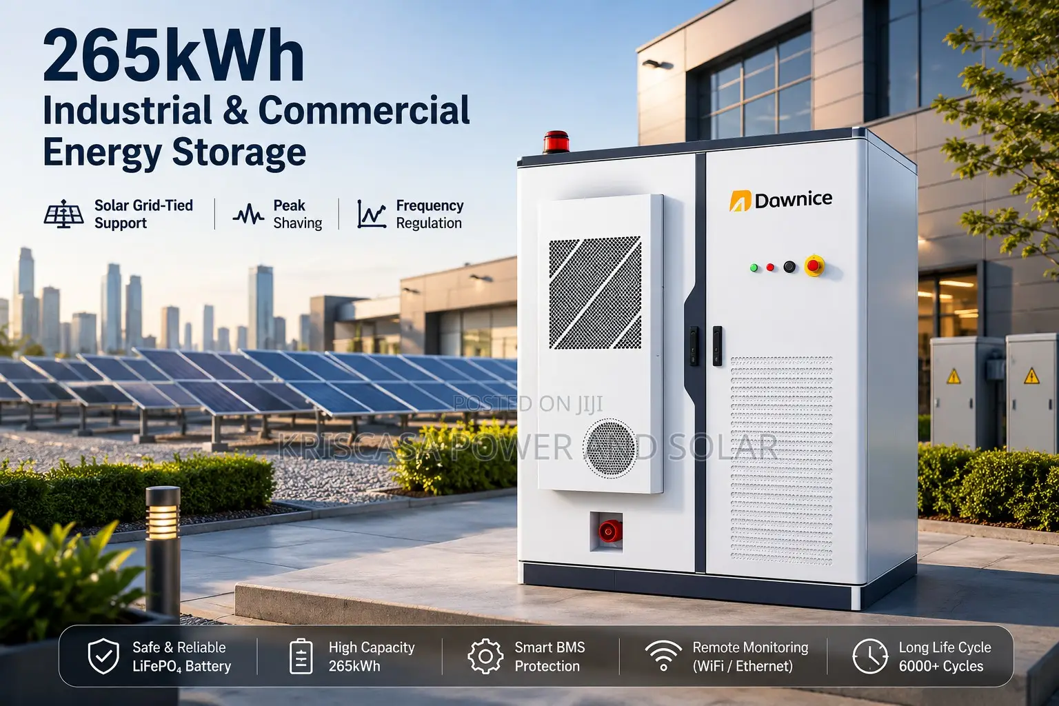Dawnice 125kw - 265kwh All-in-One Commercial Energy Storage System