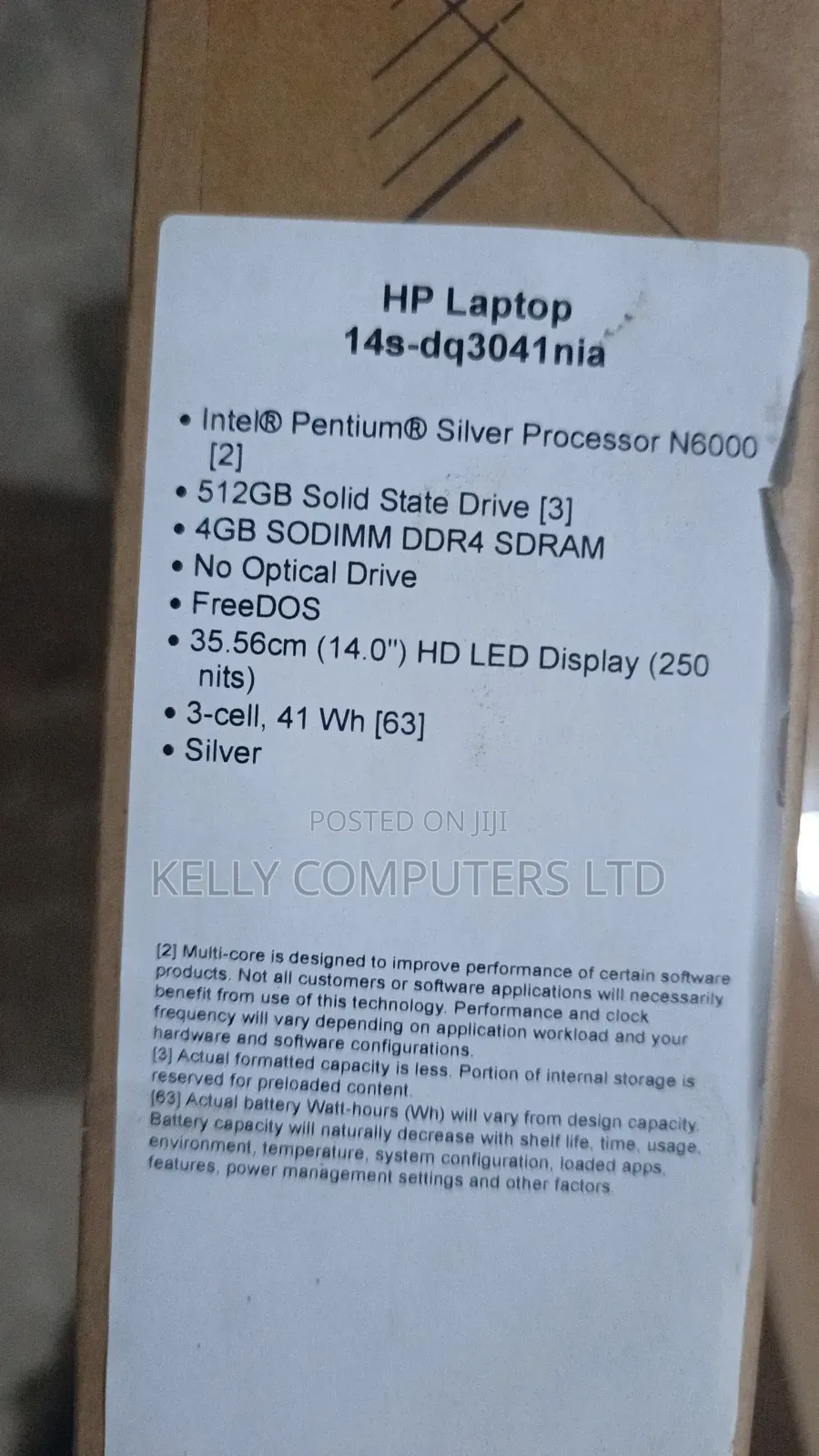 New Laptop HP 14S 4GB Intel Pentium SSD 512GB