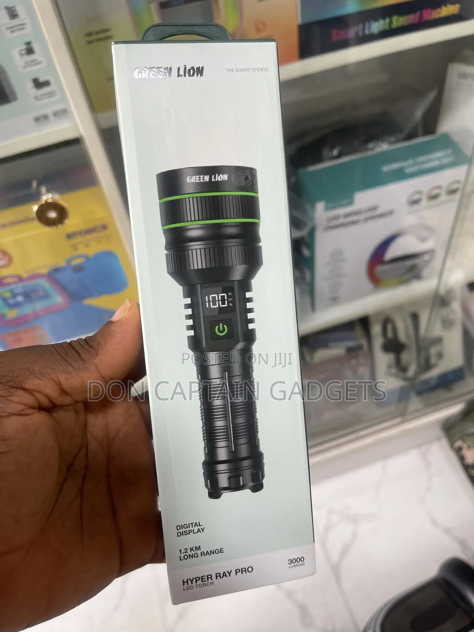 Green Lion Hyper Ray Pro Led Torch ( Rechargeable )