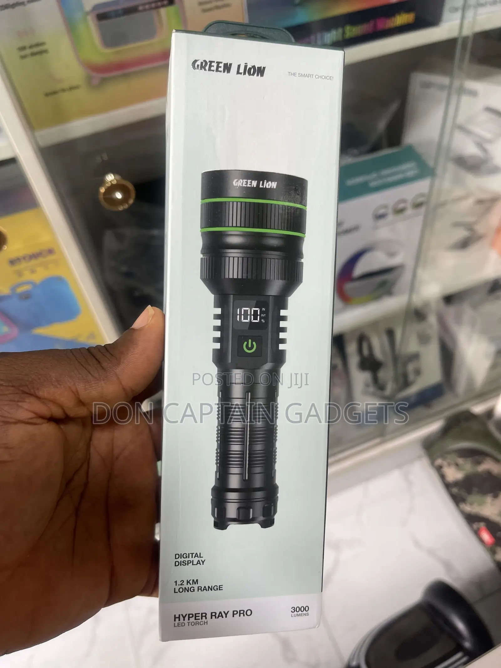 Green Lion Hyper Ray Pro Led Torch ( Rechargeable )
