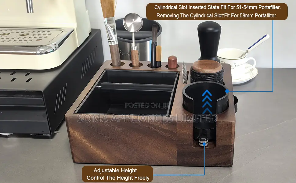 Espresso Tamping Station and Knock Box 51/54/58mm Coffee Accessories