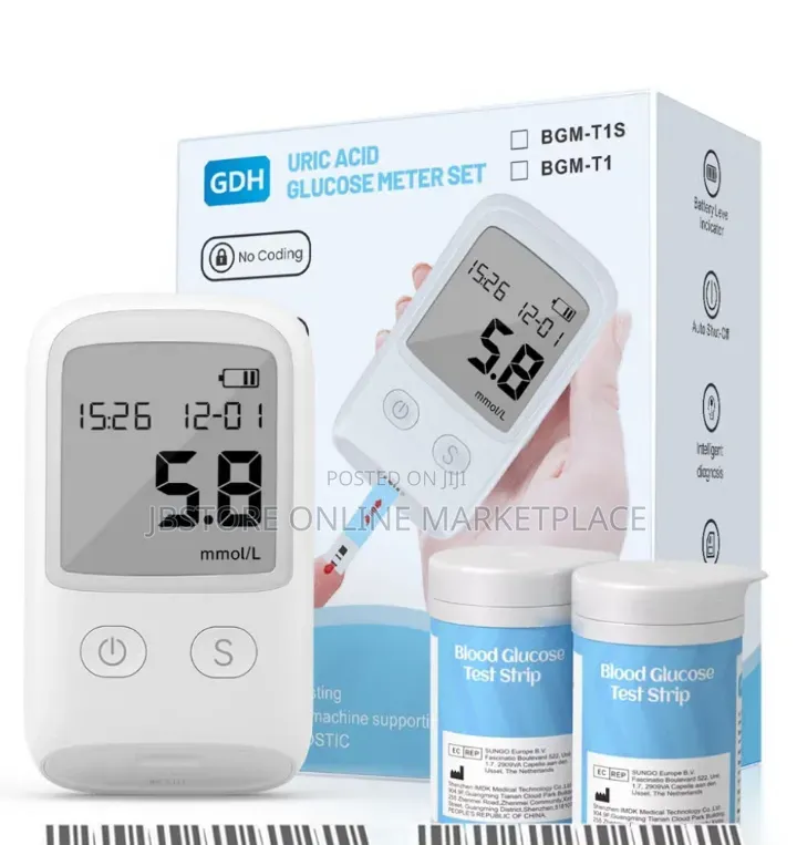 GDH Uric Acid Glucose Meter Monitor for Checking Sugar Level