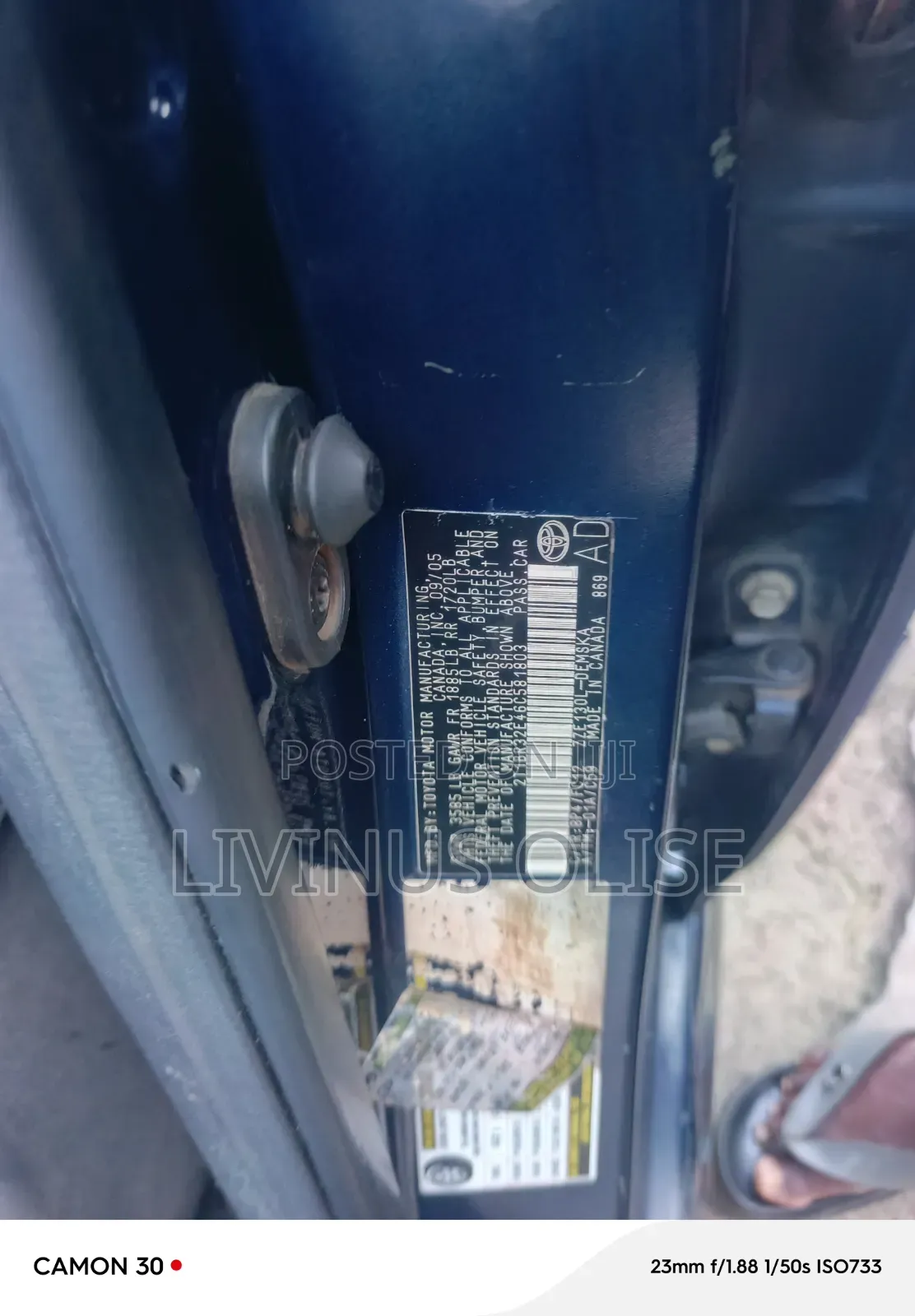 Toyota Corolla 2005 Blue