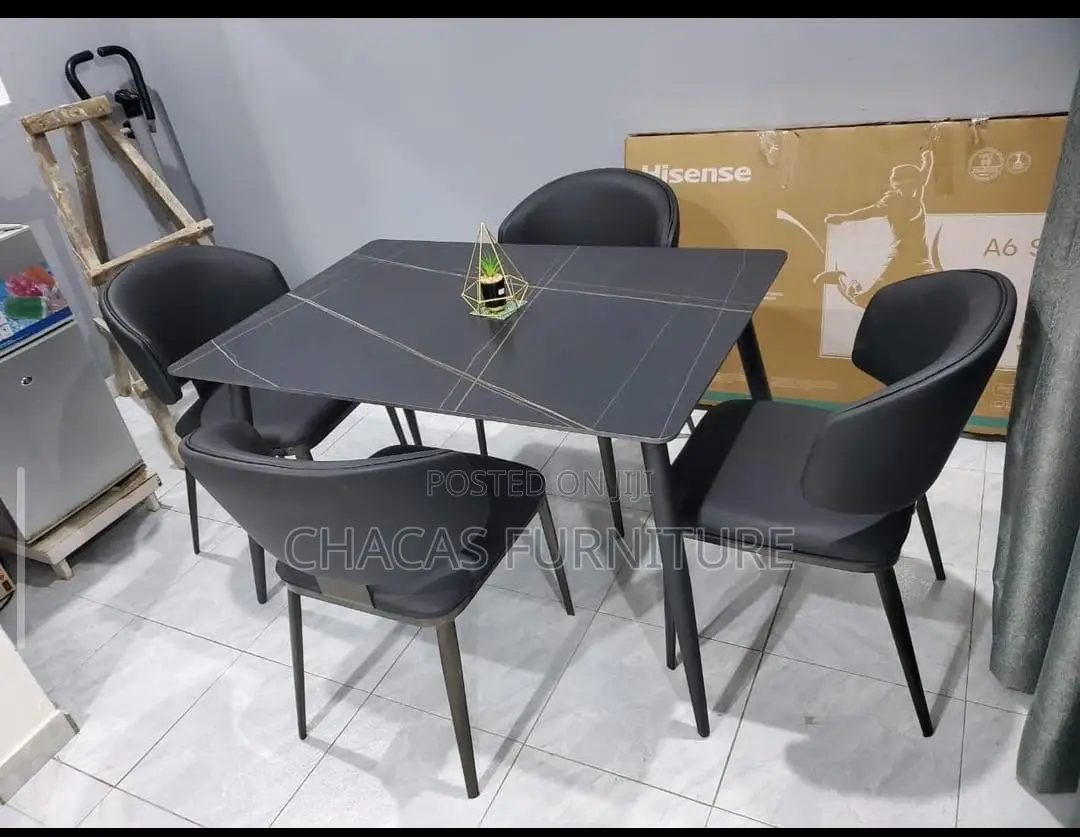 Premium Modern 4-Chair Dining Set