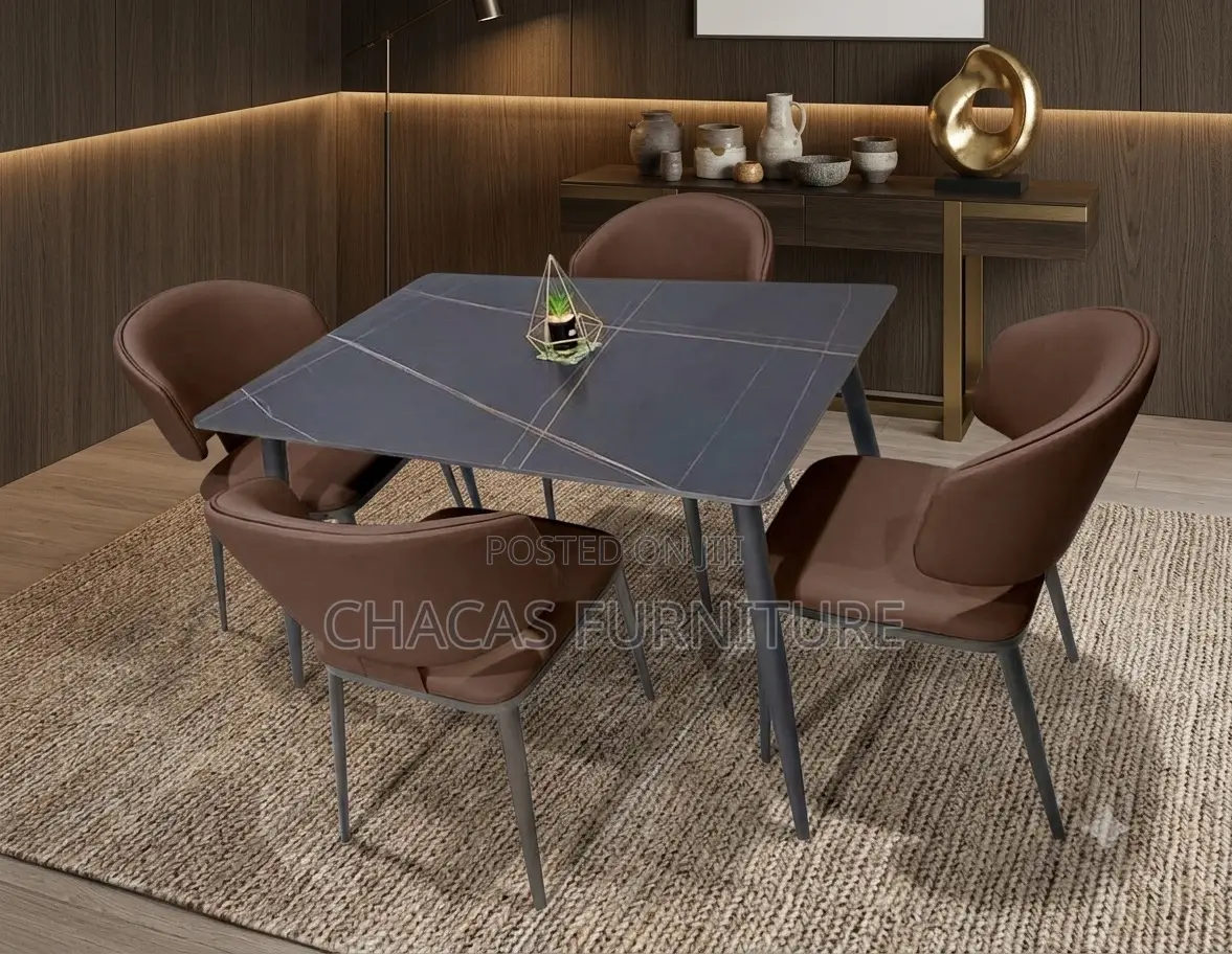 Premium Modern 4-Chair Dining Set