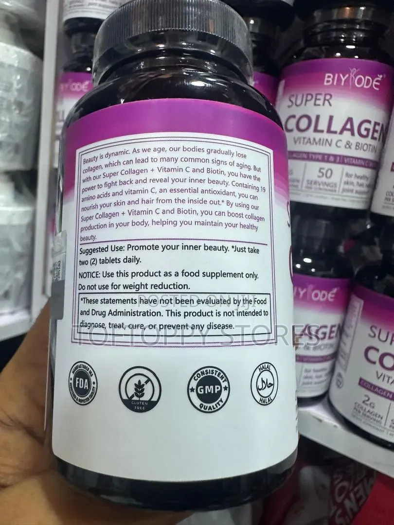 Super Collagen Vitamin C & Biotin Supplements