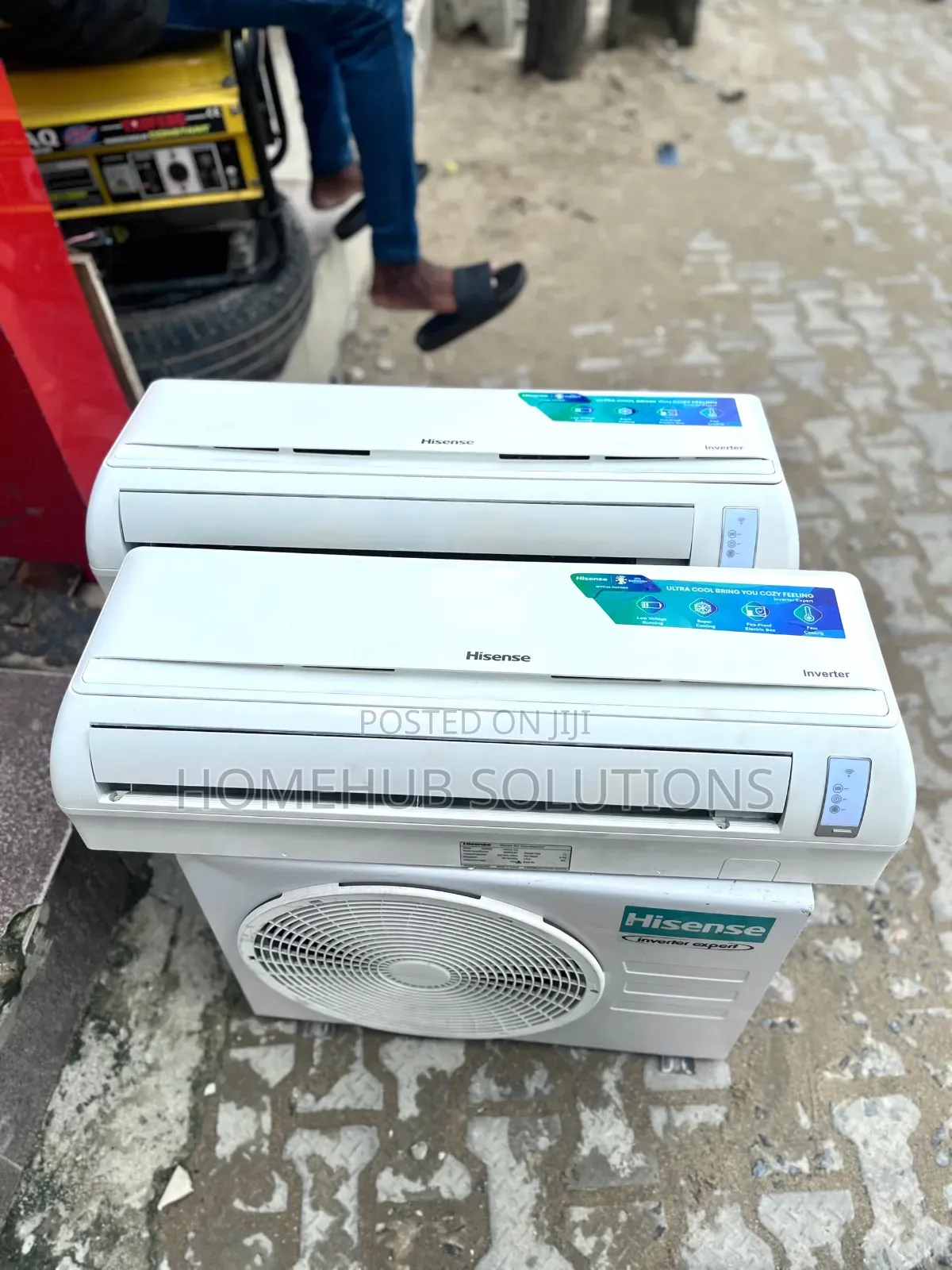 Very Clean 1.5h Hisense Inverter Ac With Indoor Hanger and Remote