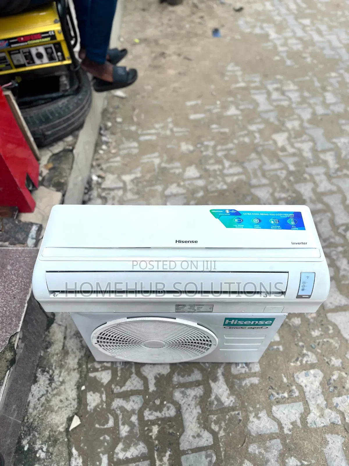 Very Clean 1.5h Hisense Inverter Ac With Indoor Hanger and Remote
