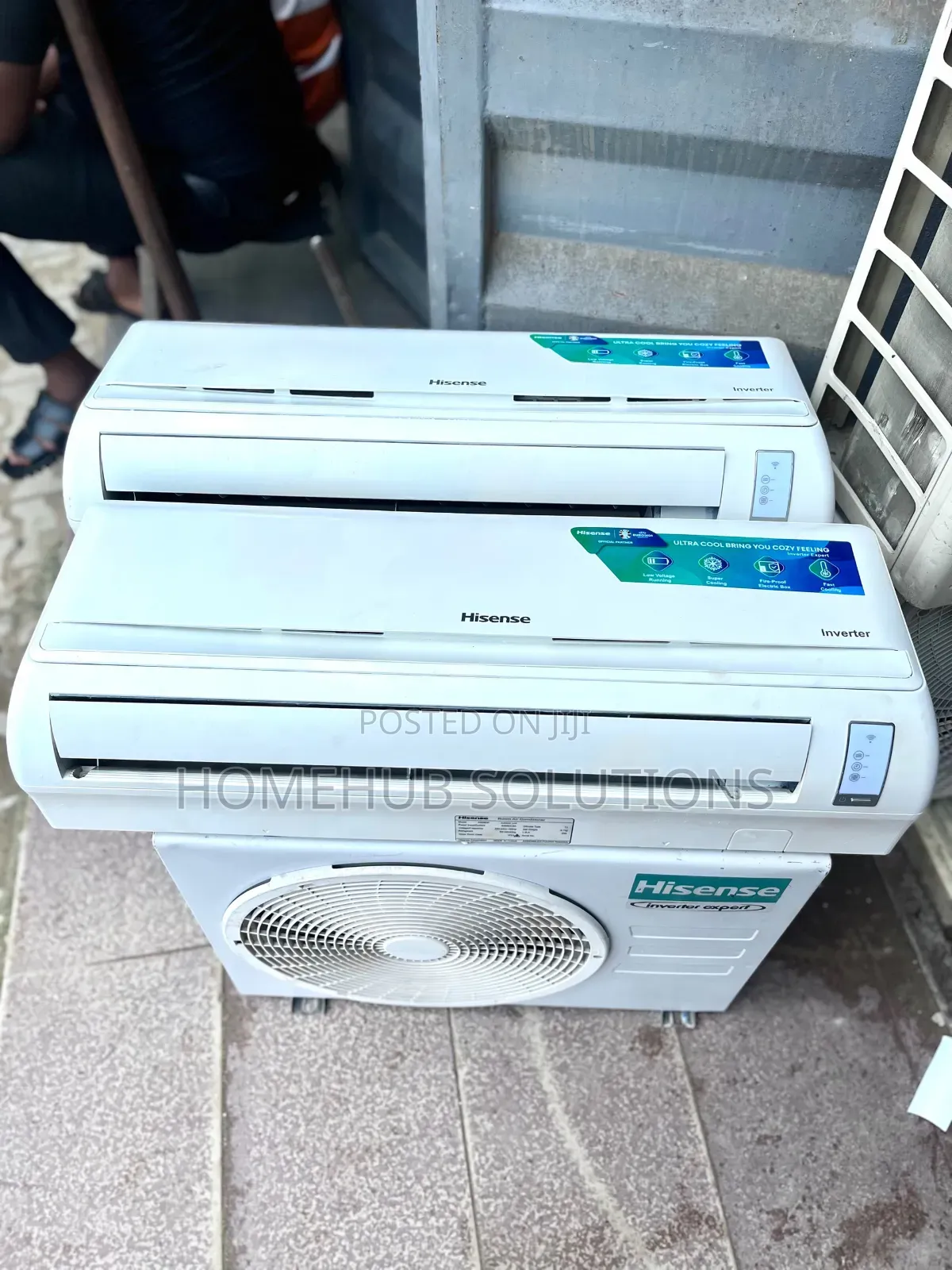 Very Clean 1.5h Hisense Inverter Ac With Indoor Hanger and Remote
