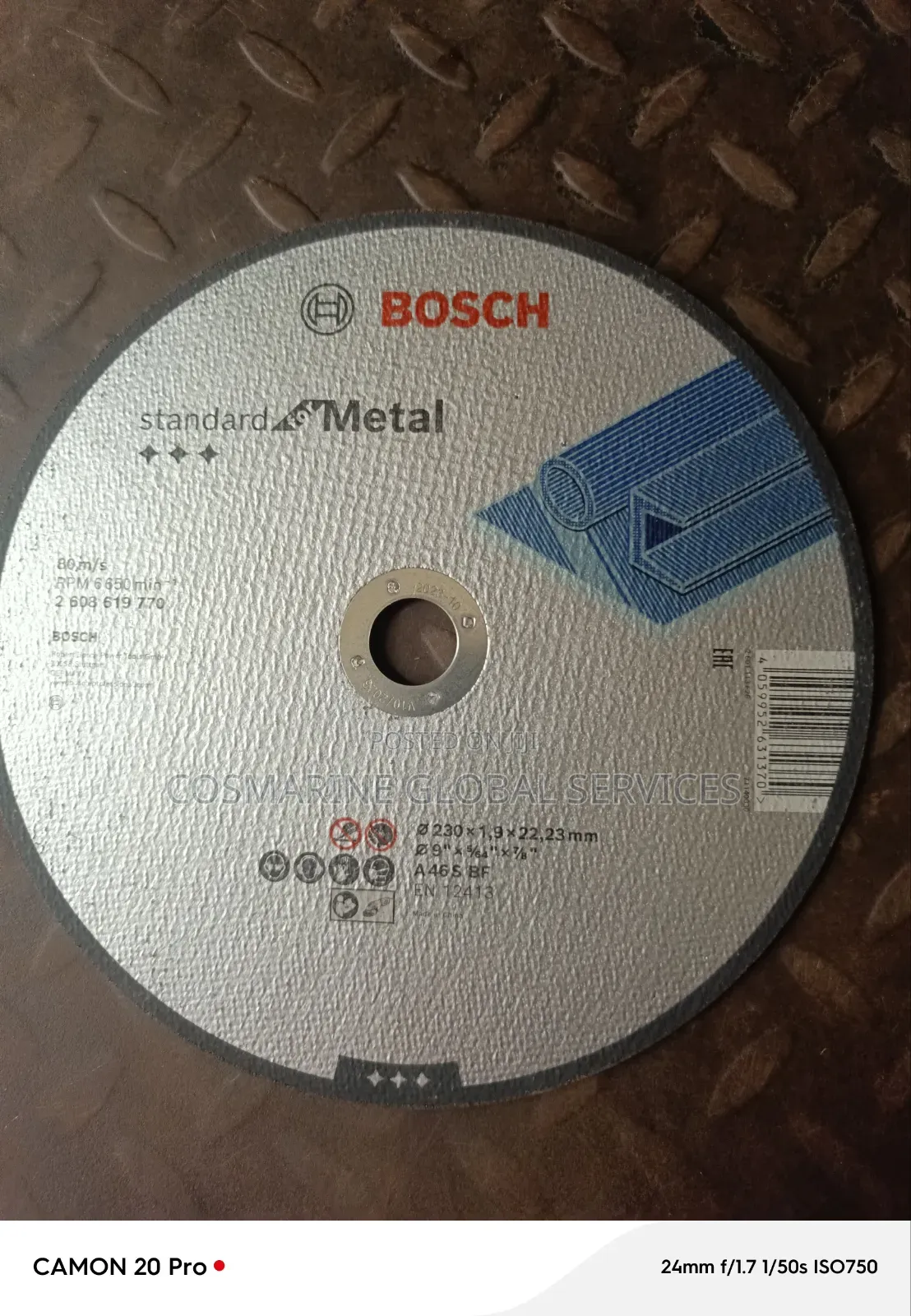 Bosch 230mm Metal Grinding Disc