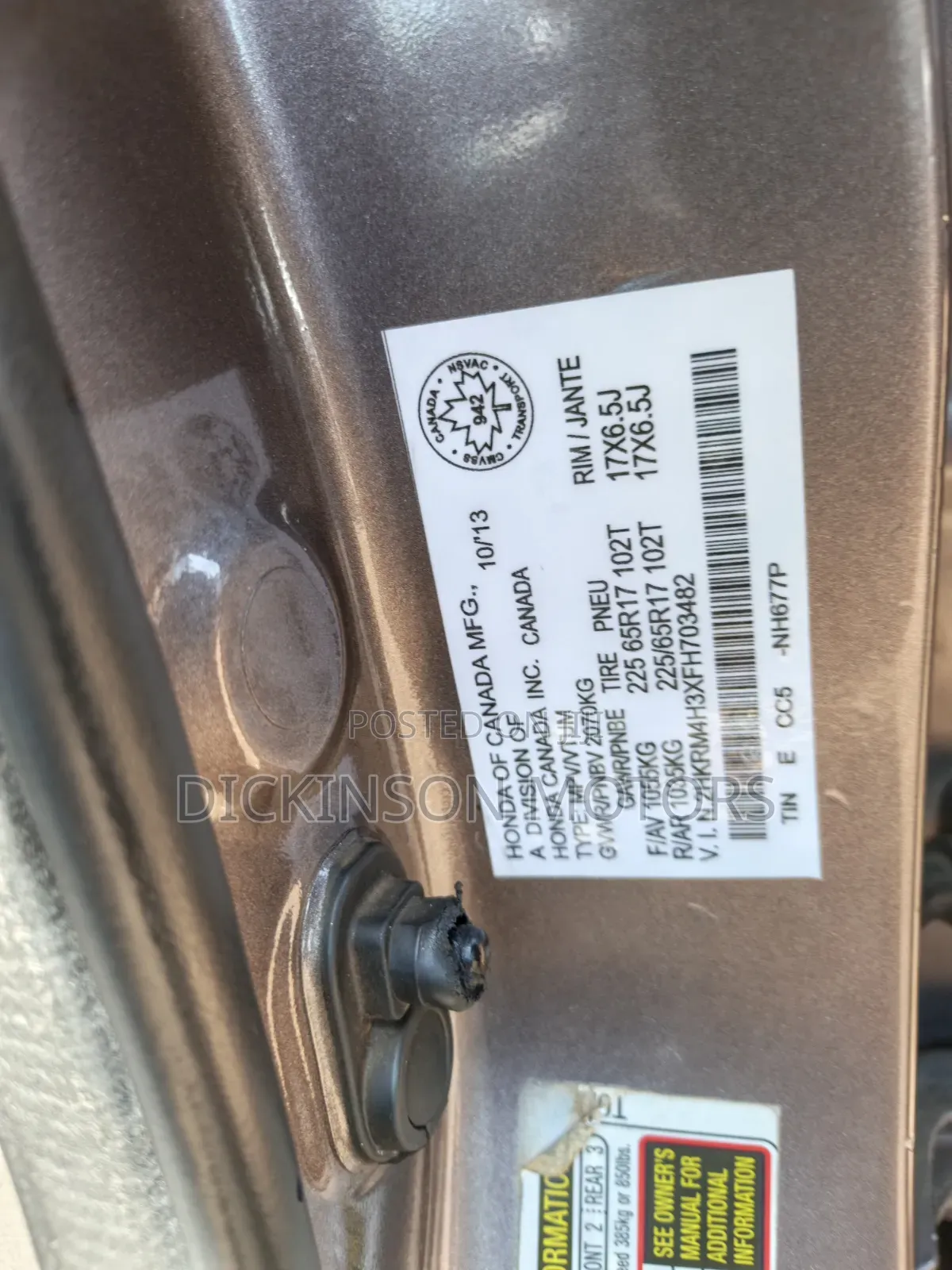 Honda CR-V 2014 Brown