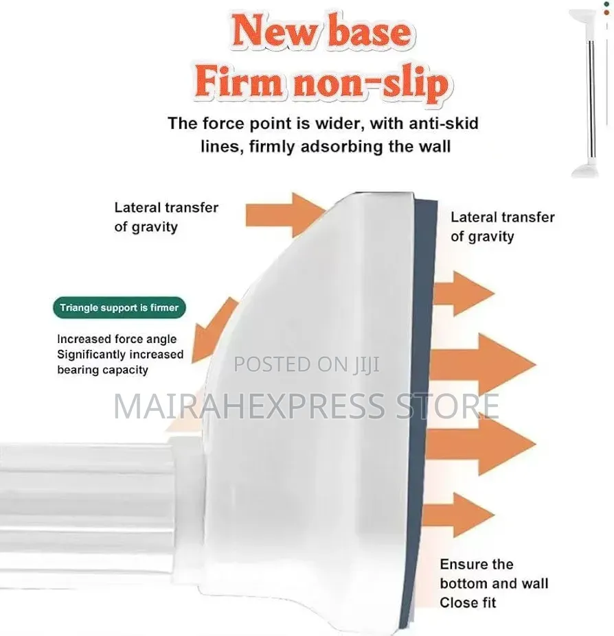 140by260 Drill-Free Adjustable Telescopic Tension Rod Atm