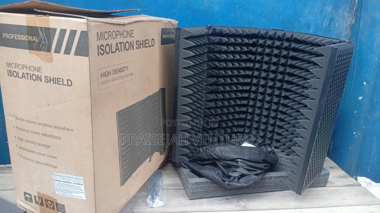 Big Recording Isolation Shield for Studio Noise Reduction