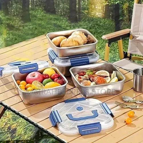 2 Pack Stainless Steel Food Storage Containers Bento Box Atm