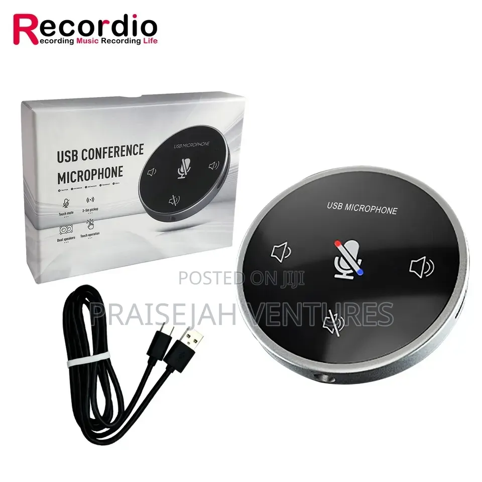 Usb Table Top Conference Microphone With Built-in Speaker.