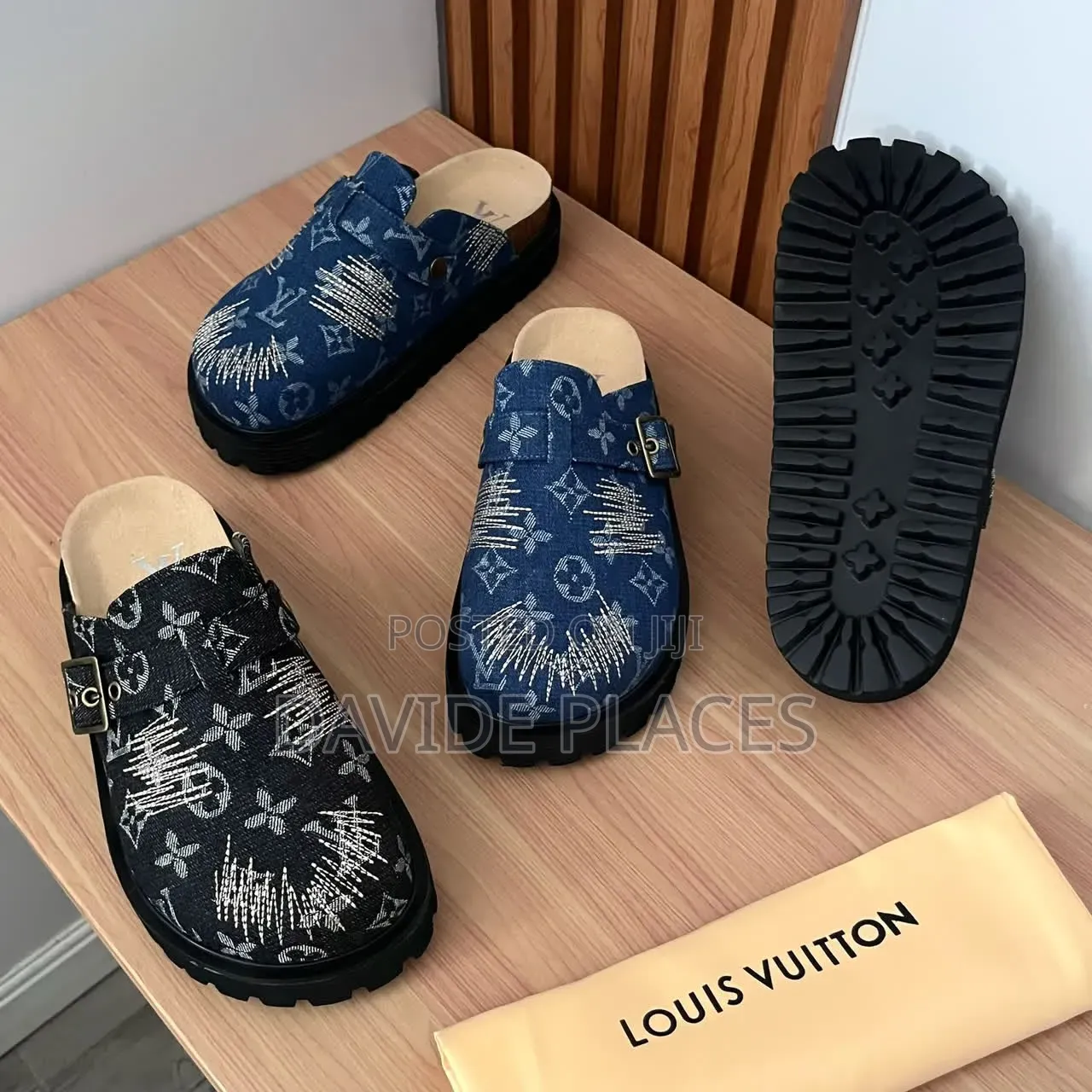 Quality Louis Vuitton Easy Mule Unisex Monogram Half Shoe