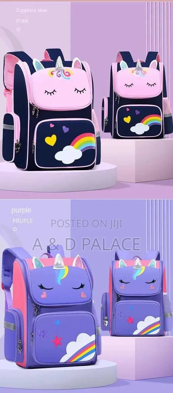 High Quality Grade 1-6 Large Capacity Cute Cartoon Logo Backpackschool
