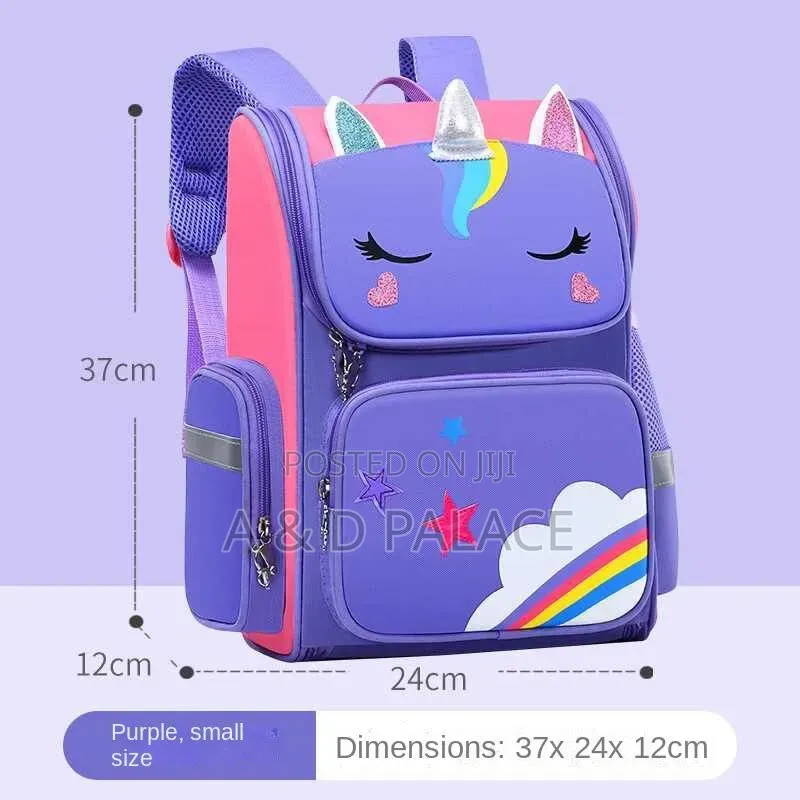 High Quality Grade 1-6 Large Capacity Cute Cartoon Logo Backpackschool