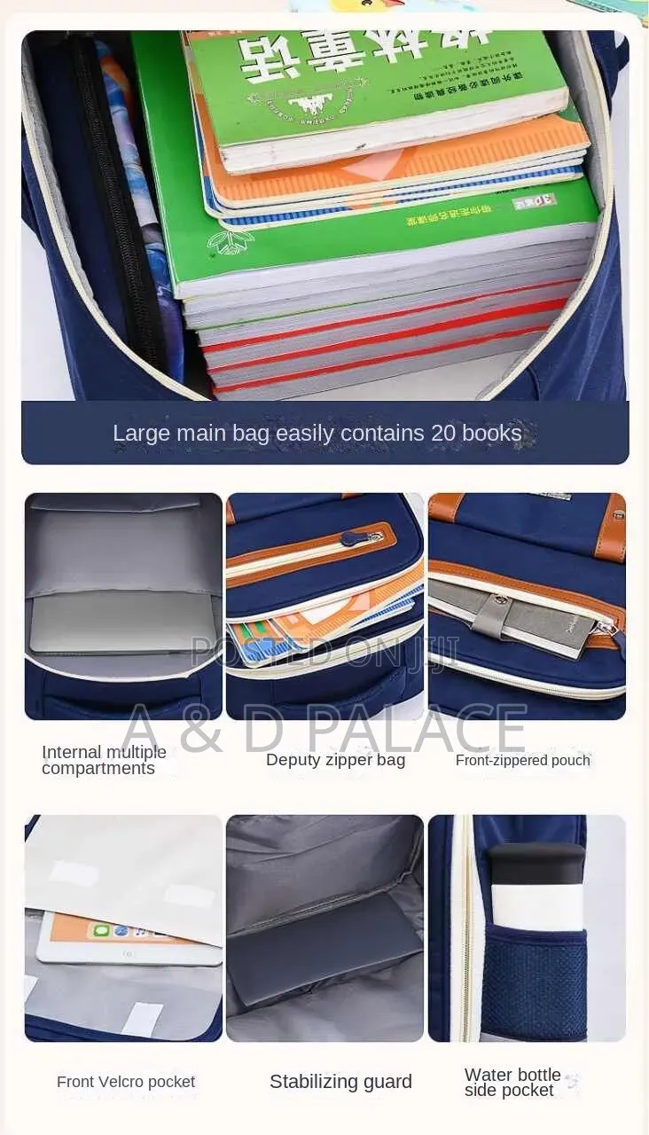 Fashion Model Large Capacity Original School Bag Large Size 41x31x20cm