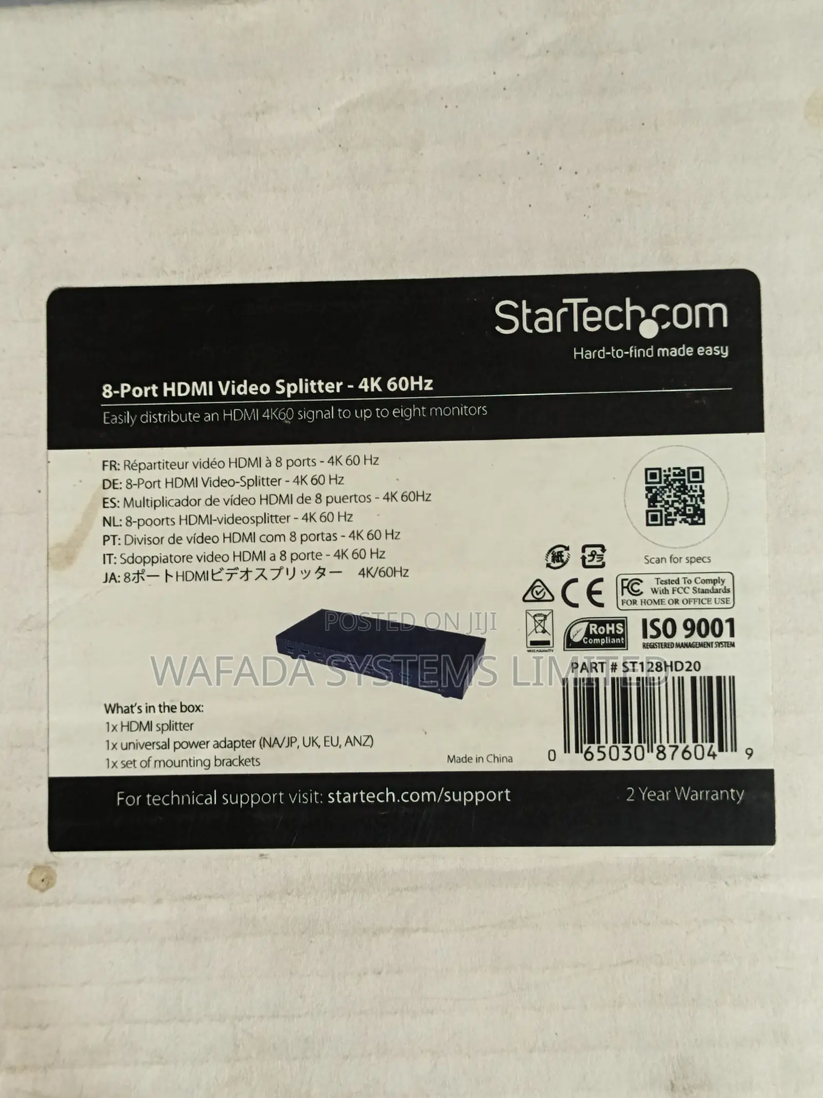 Startech.Com 8-Port 60hz Hdmi Splitter