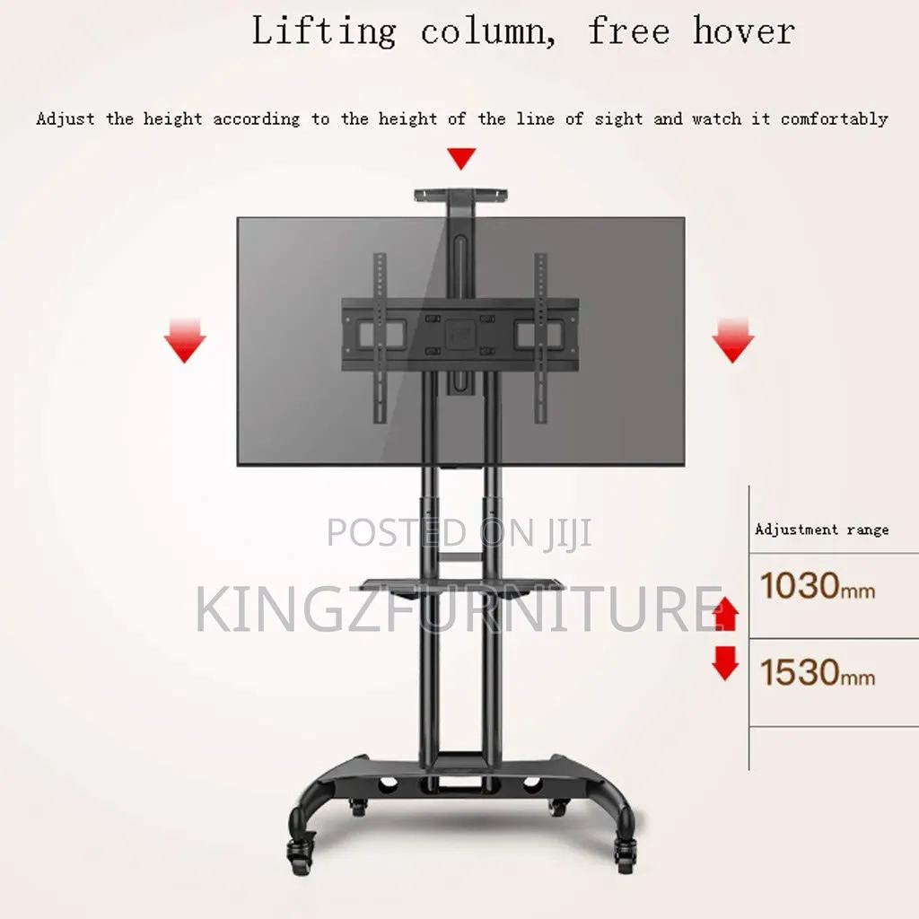 Mobile Tv Trolley or Cart 32 to 75 Inches
