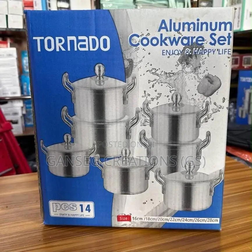 Original Tornado 14-Piece Heavy Duty Aluminum Cookware Set