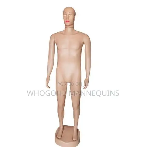 Full Body Plastic Non Detachable Waist Male Mannequin
