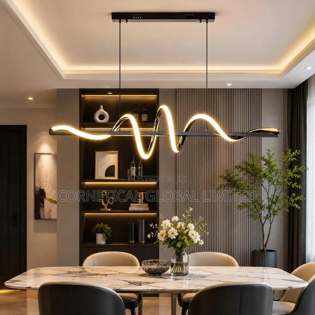Modern Luxury Quality Led Spiral Pendant for Dinning Room