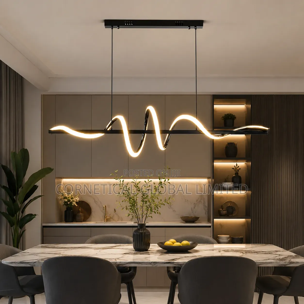 Modern Luxury Quality Led Spiral Pendant for Dinning Room