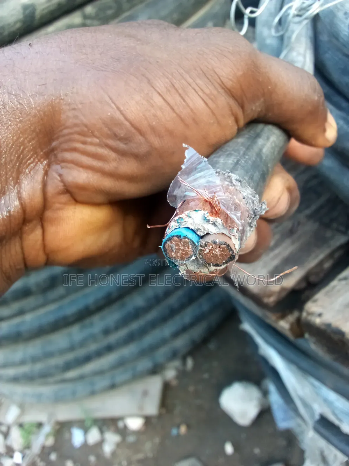 25mmx2core Copper Armored
