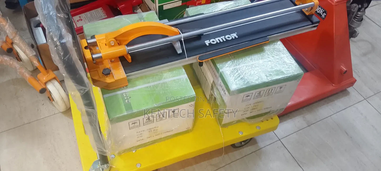 300kg Hand Trolley Yellow Type
