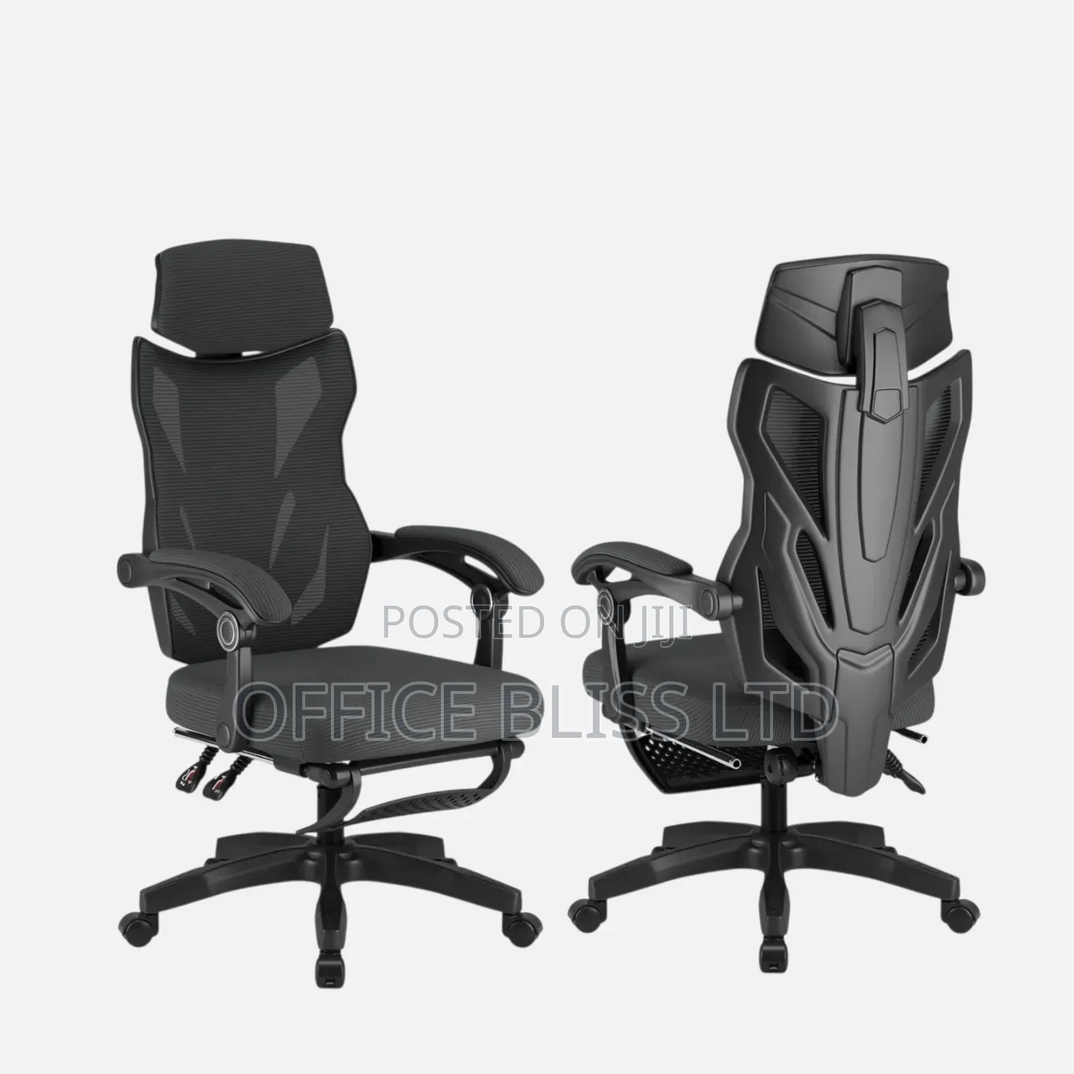 Trendy Egornomic Swivel Office Chair ( All Black)