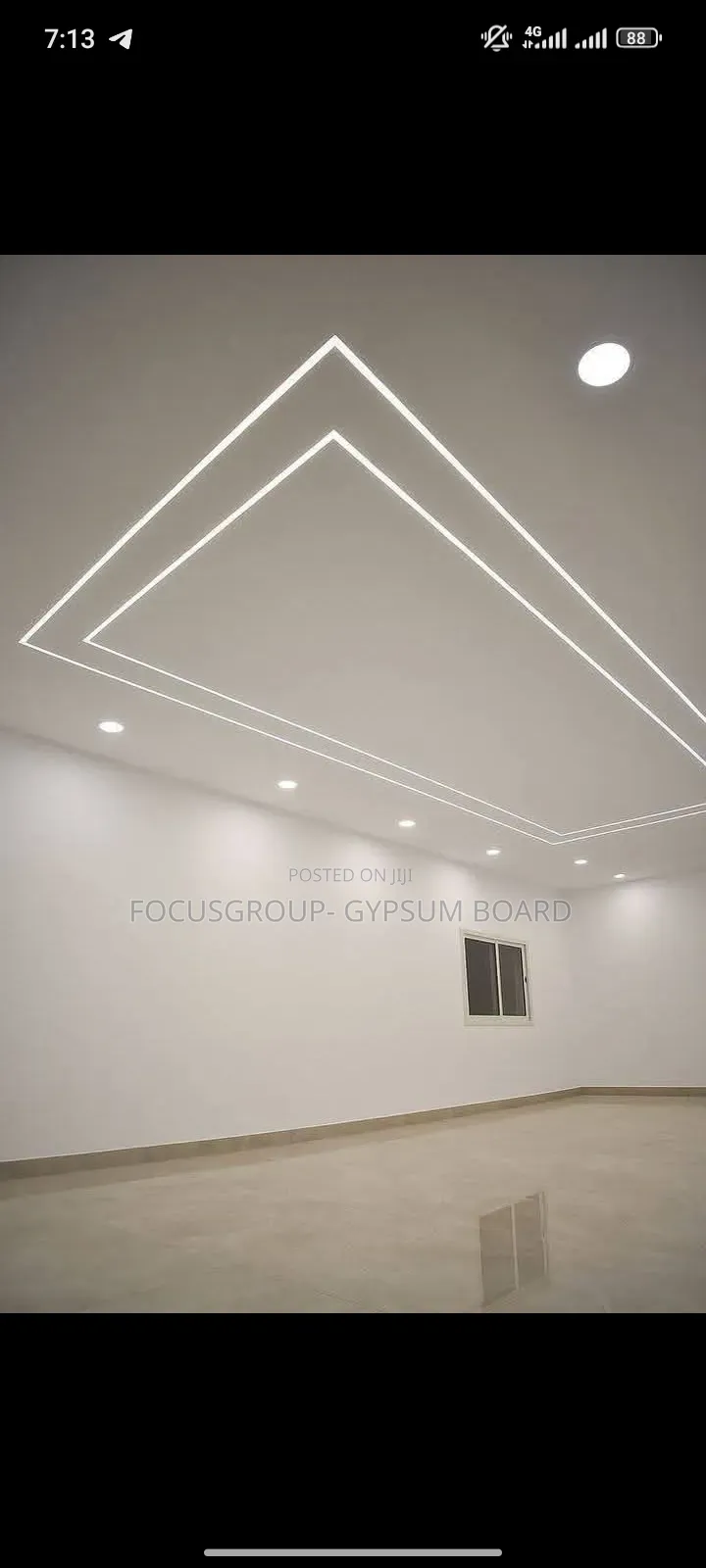 Gypsum Board With Accessories, We Have Pop Cement, We Install Too