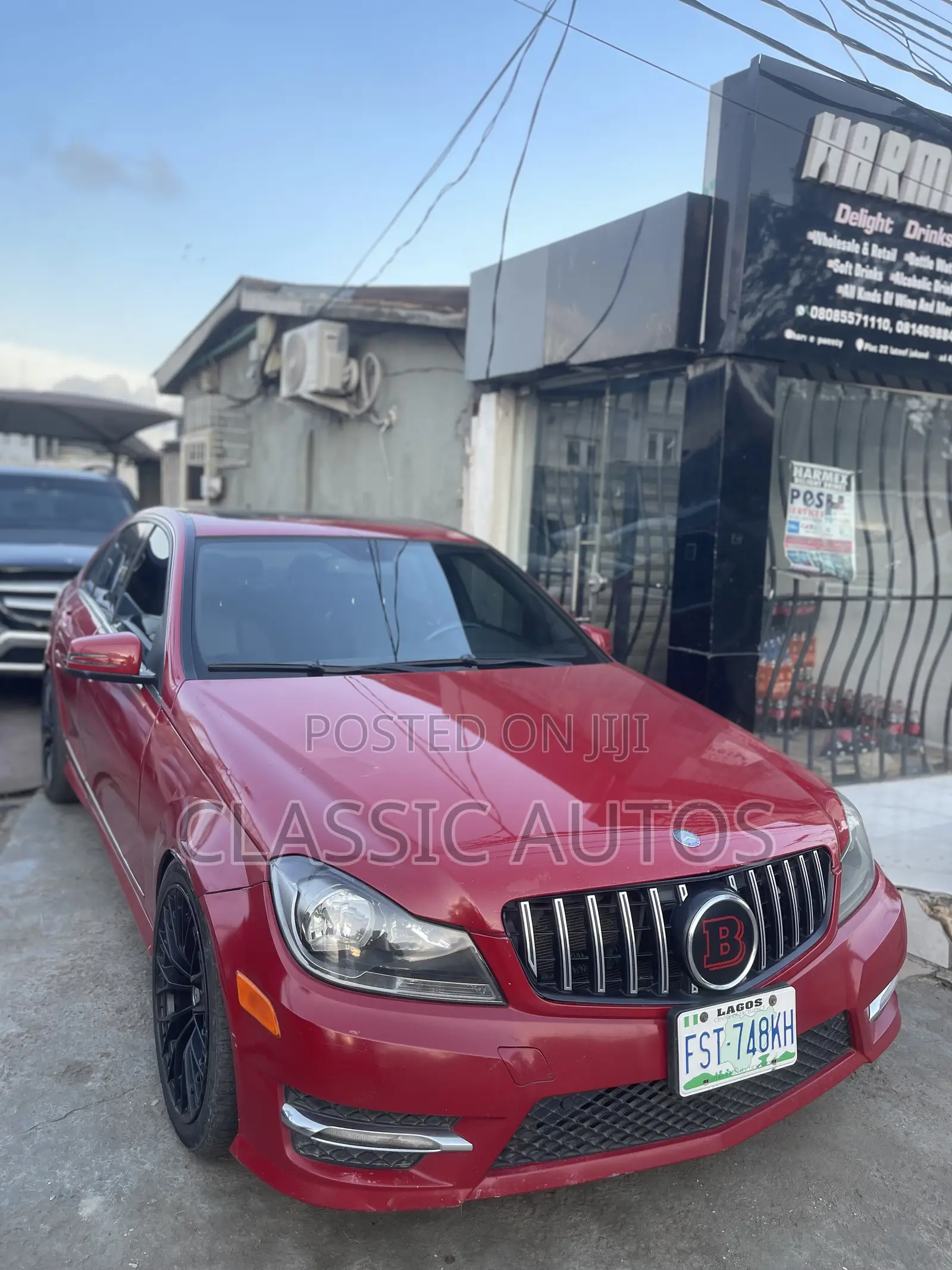 Mercedes-Benz C63 2012 Red