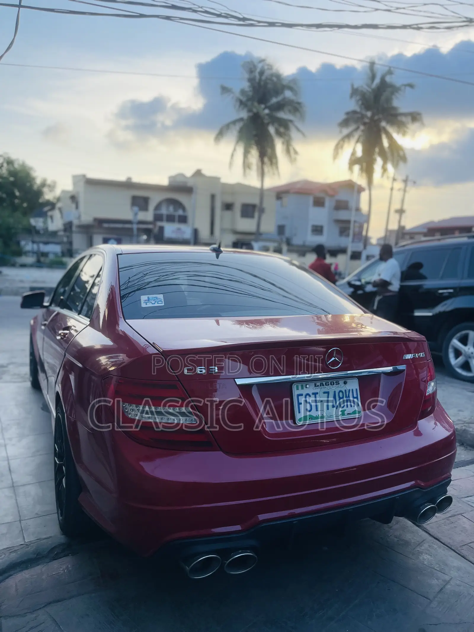 Mercedes-Benz C63 2012 Red
