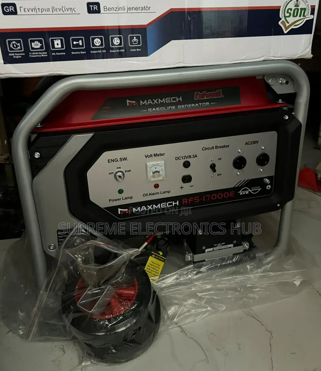 Brand New 15kva Maxmech Model Rfs17000e Petrol Generator {Copper Coil}