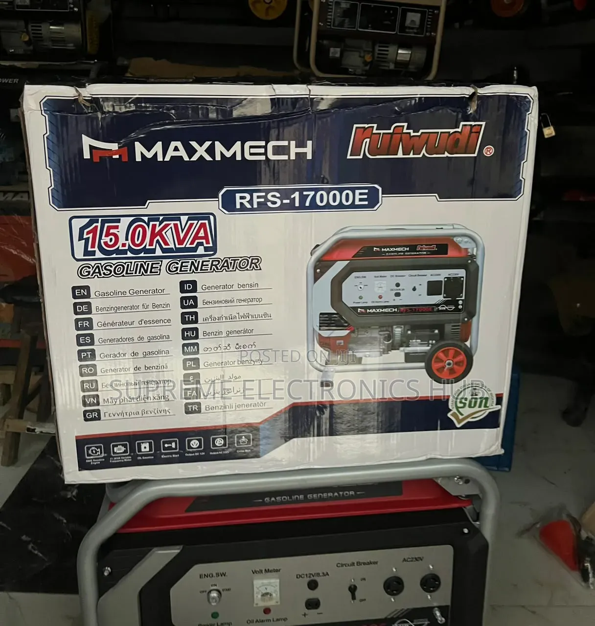 Rfs17000e 15kva Maxmech Key Start Generator for Home Industrial Use
