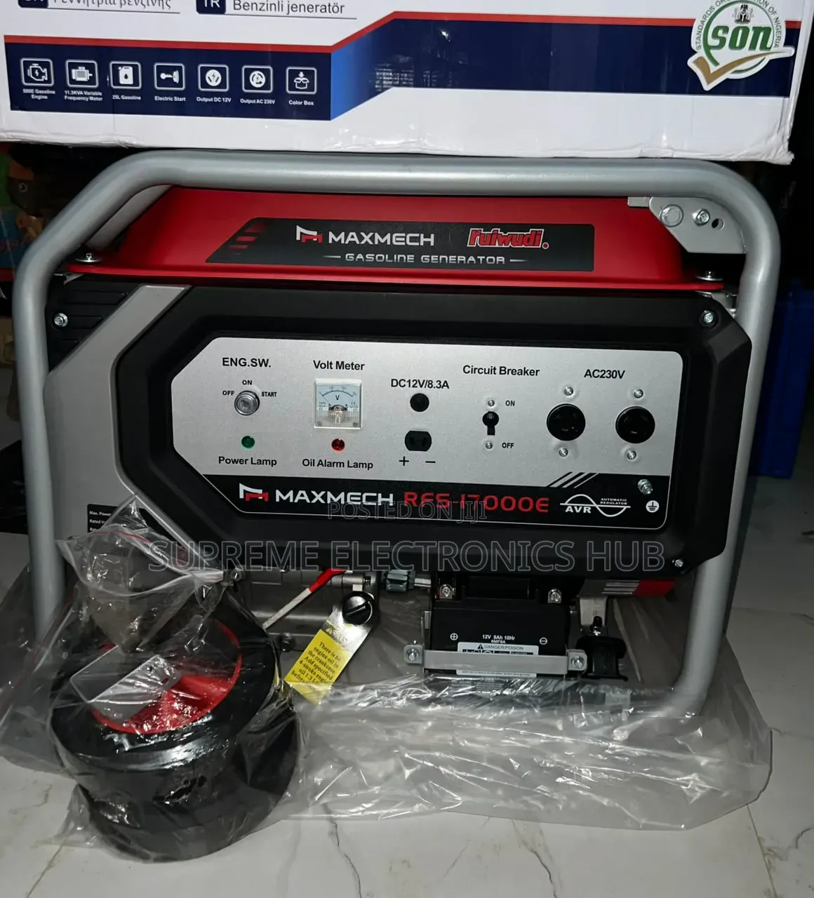 15kva Maxmech Petrol Generator [100% Copper Wire Coil With Warranty]