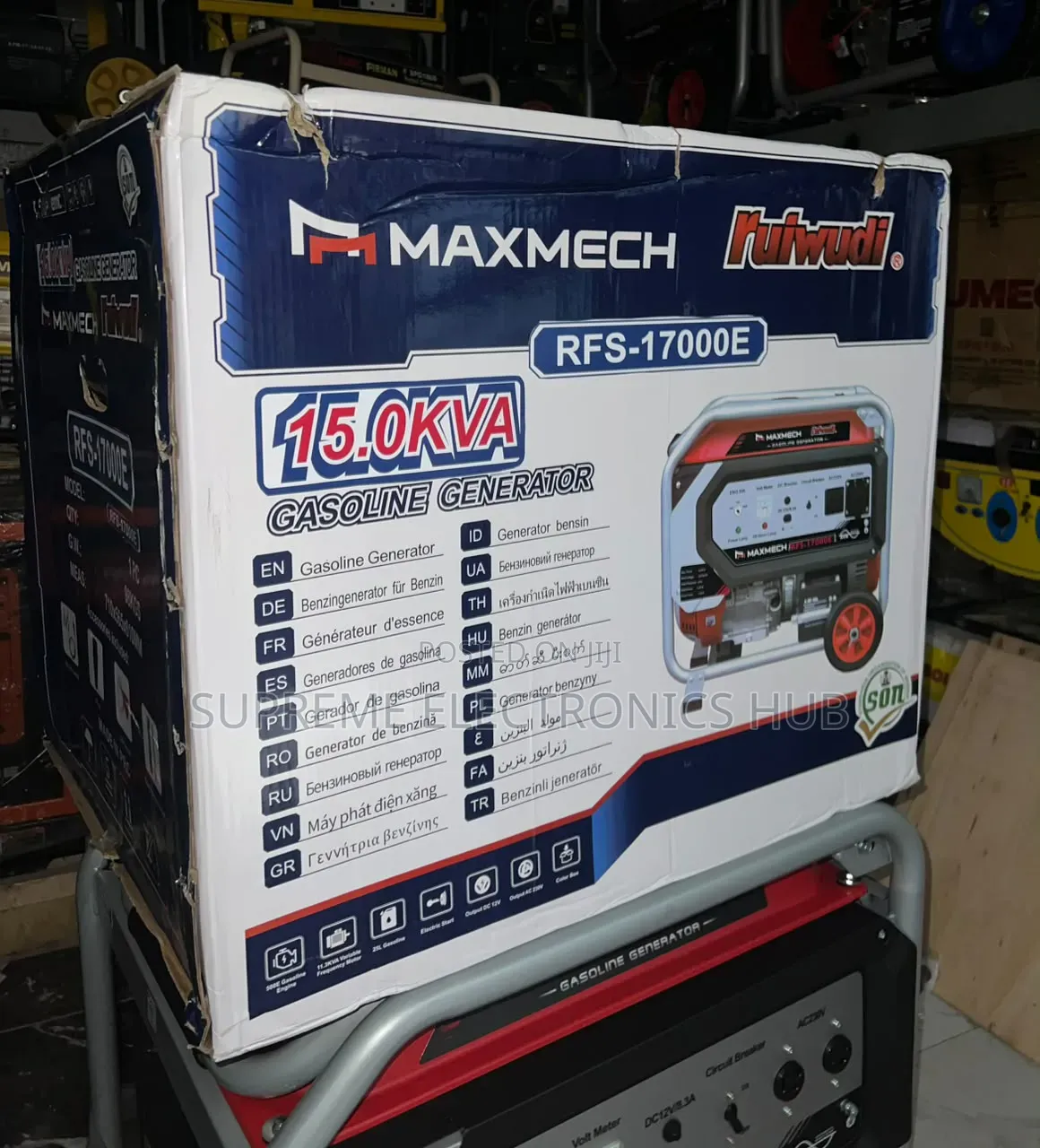 Rfs17000e Maxmech 15kva Super Strong Petrol Generator With Warranty •