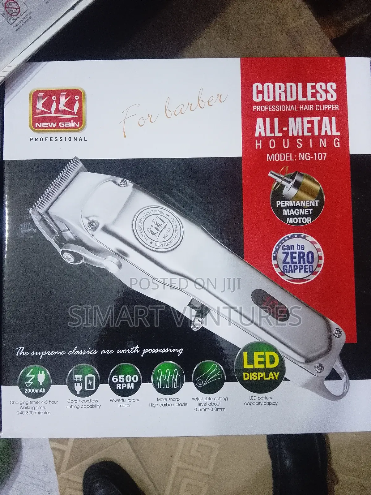 Kiki Newgain All Metal Rechargeable Clipper