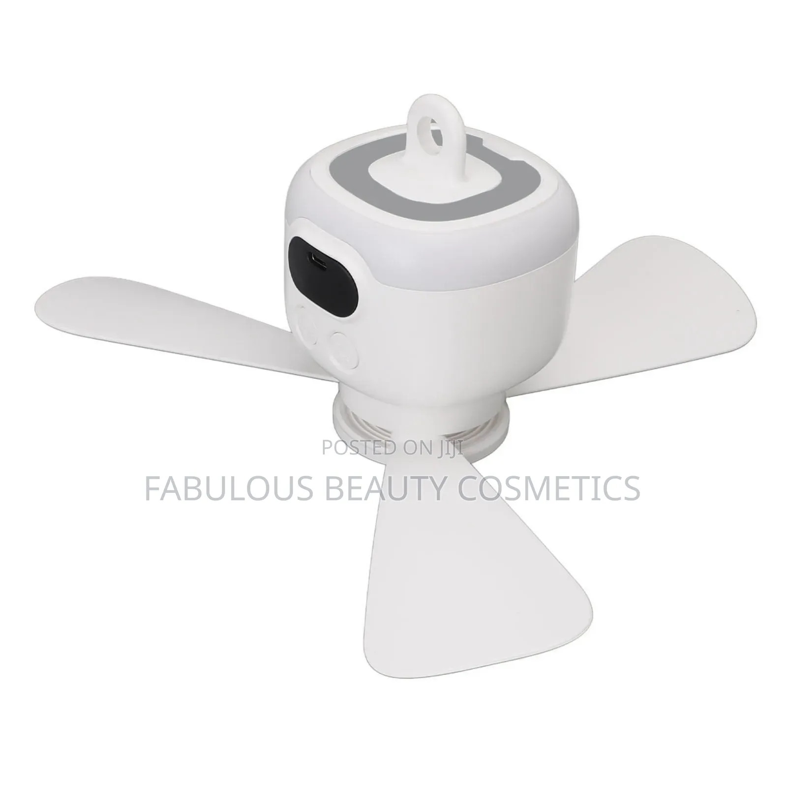 Portable, Solar-Powered Ceiling Fan