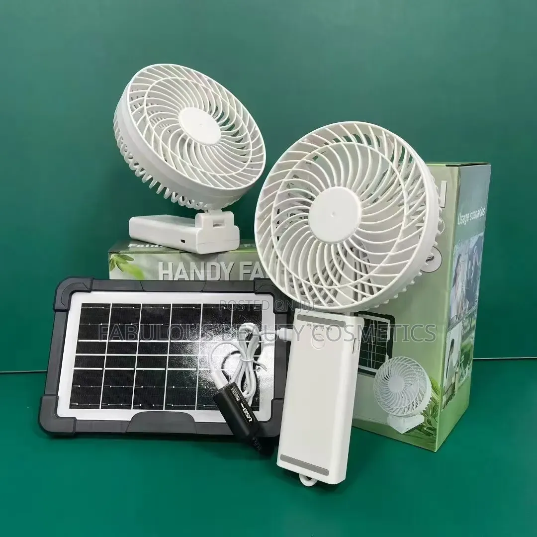 6′′ 2-in-1 Handheld Desktop Fan | 3-12h Runtime | Fast Charging