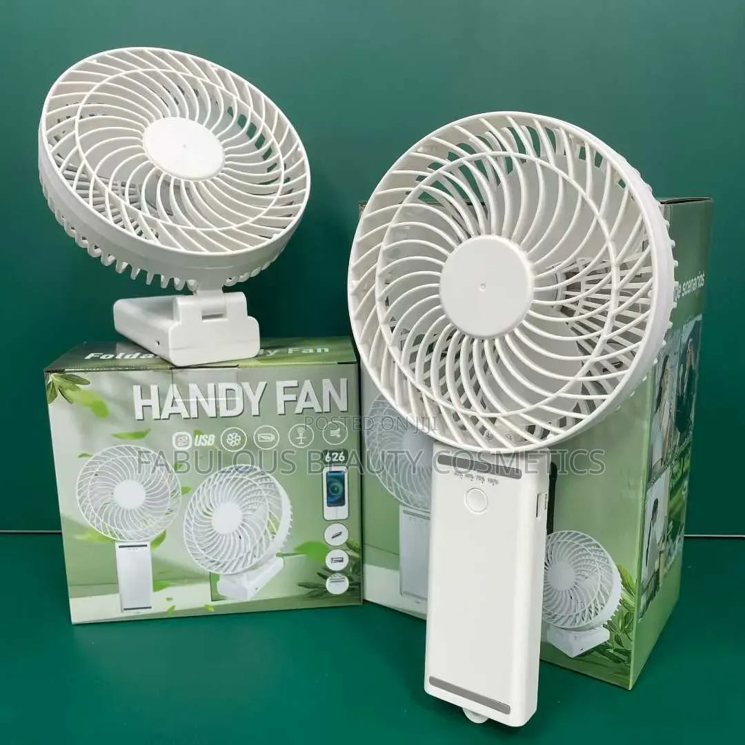 6′′ 2-in-1 Handheld Desktop Fan | 3-12h Runtime | Fast Charging