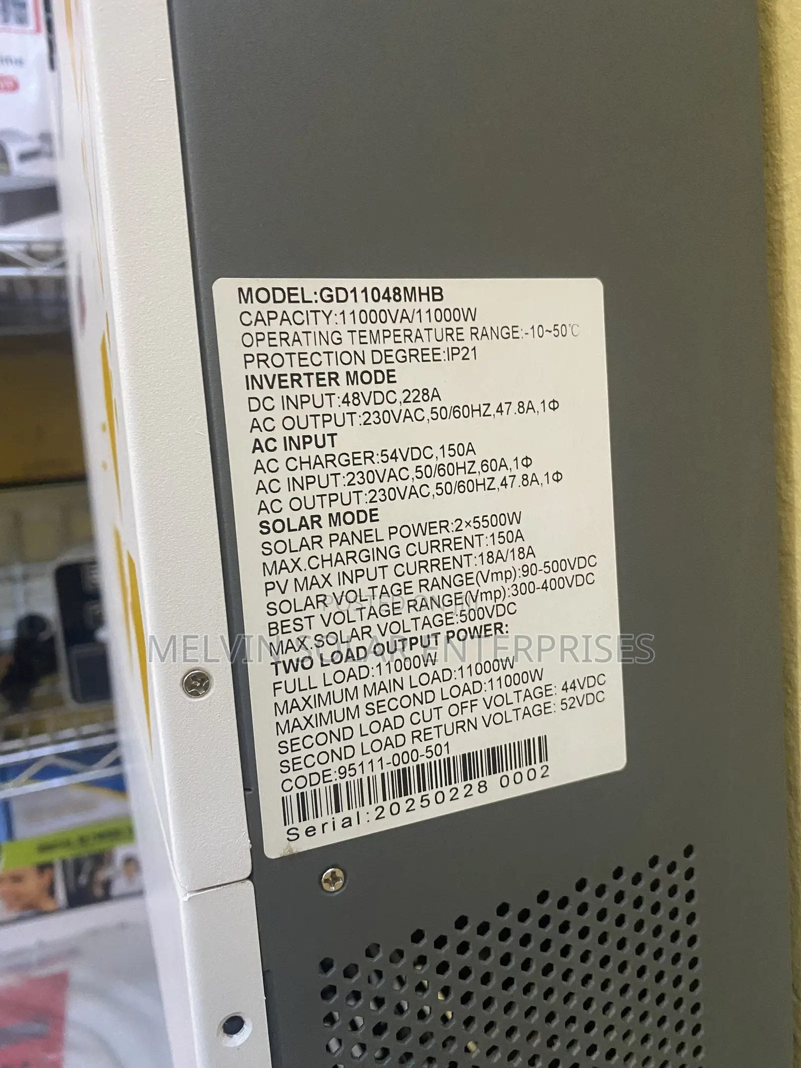 11kva 48v Transformerless Solar Pure Sine Wave Inverter Available Now